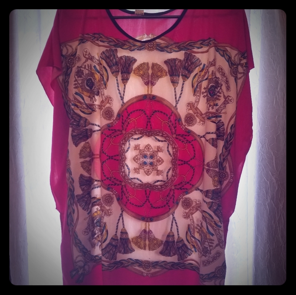 Oversized silky dres shirt